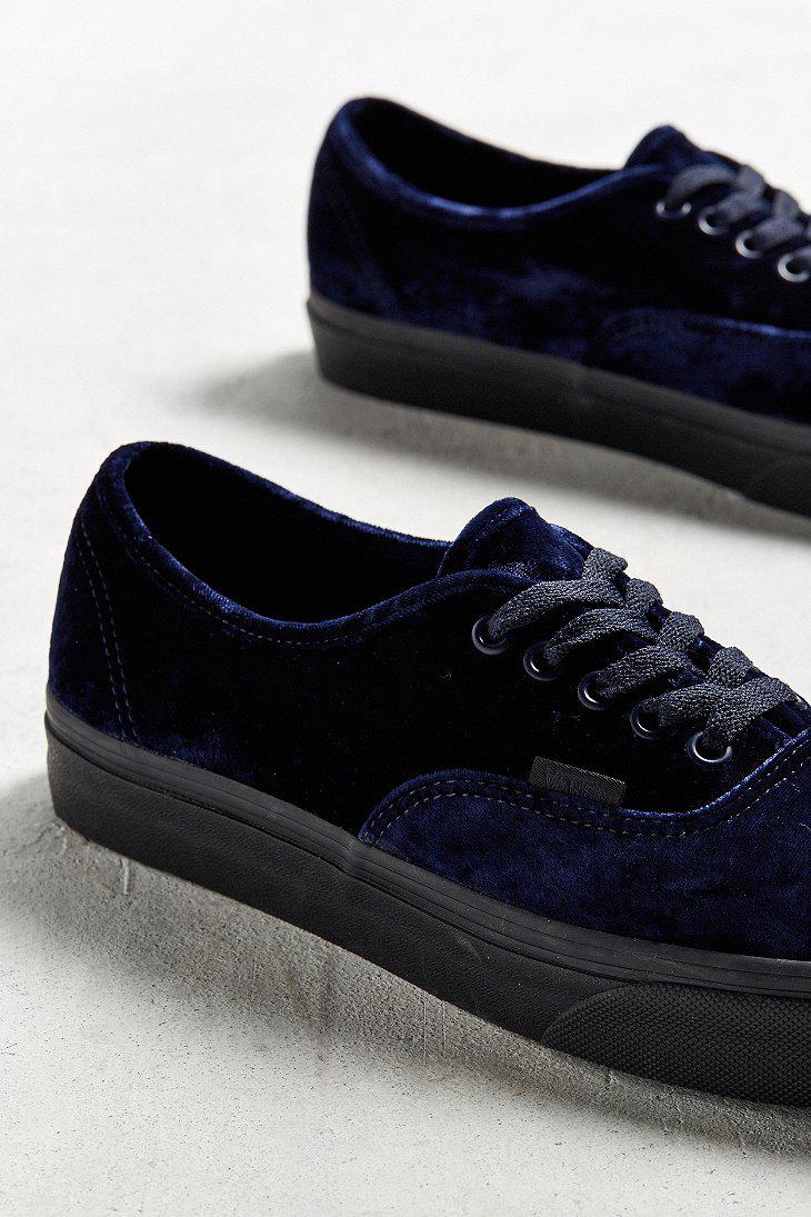 Vans Authentic Blue Velvet Sneaker for Men - Lyst