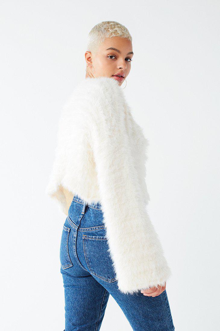 Shop Urban Outfitters Fuzzy Cardigan | UP TO 59% OFF