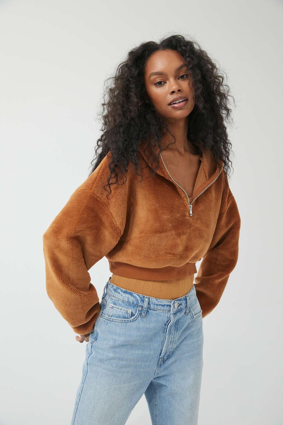 fluffy fleece sweatshirt