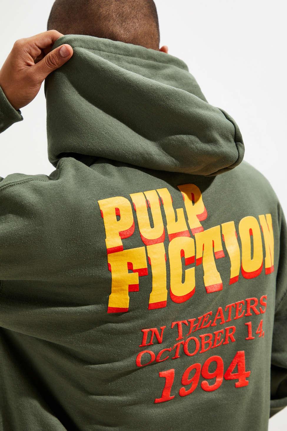 indre Troende matrix Urban Outfitters Pulp Fiction Puff Print Hoodie Sweatshirt in Green for Men  | Lyst
