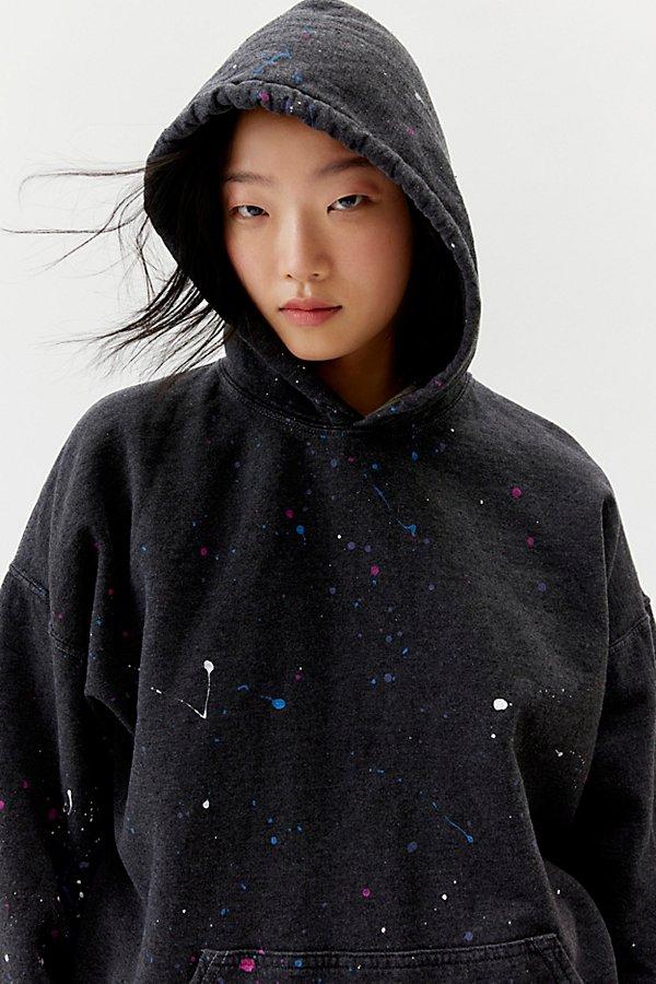 Black paint splatter jumper hotsell