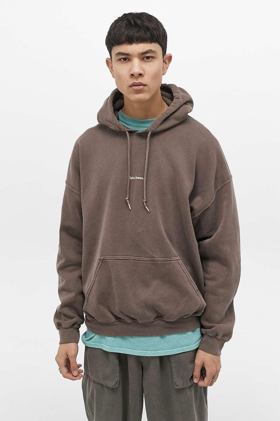 Overdyed Brown Hoodie | Lyst UK