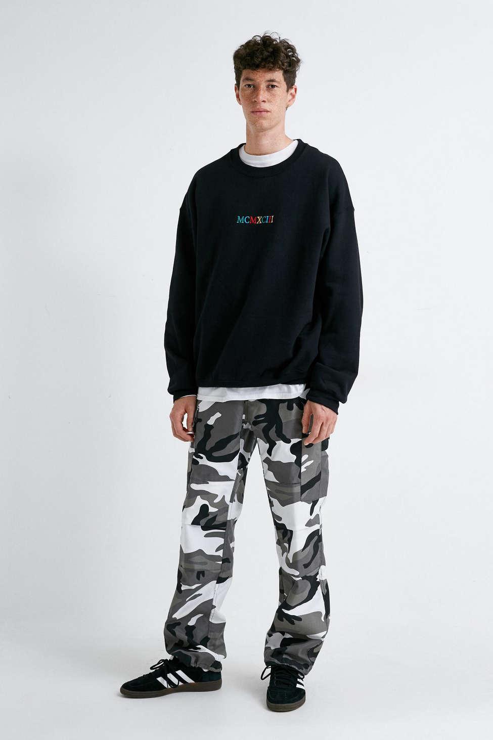 rainbow crew neck sweater