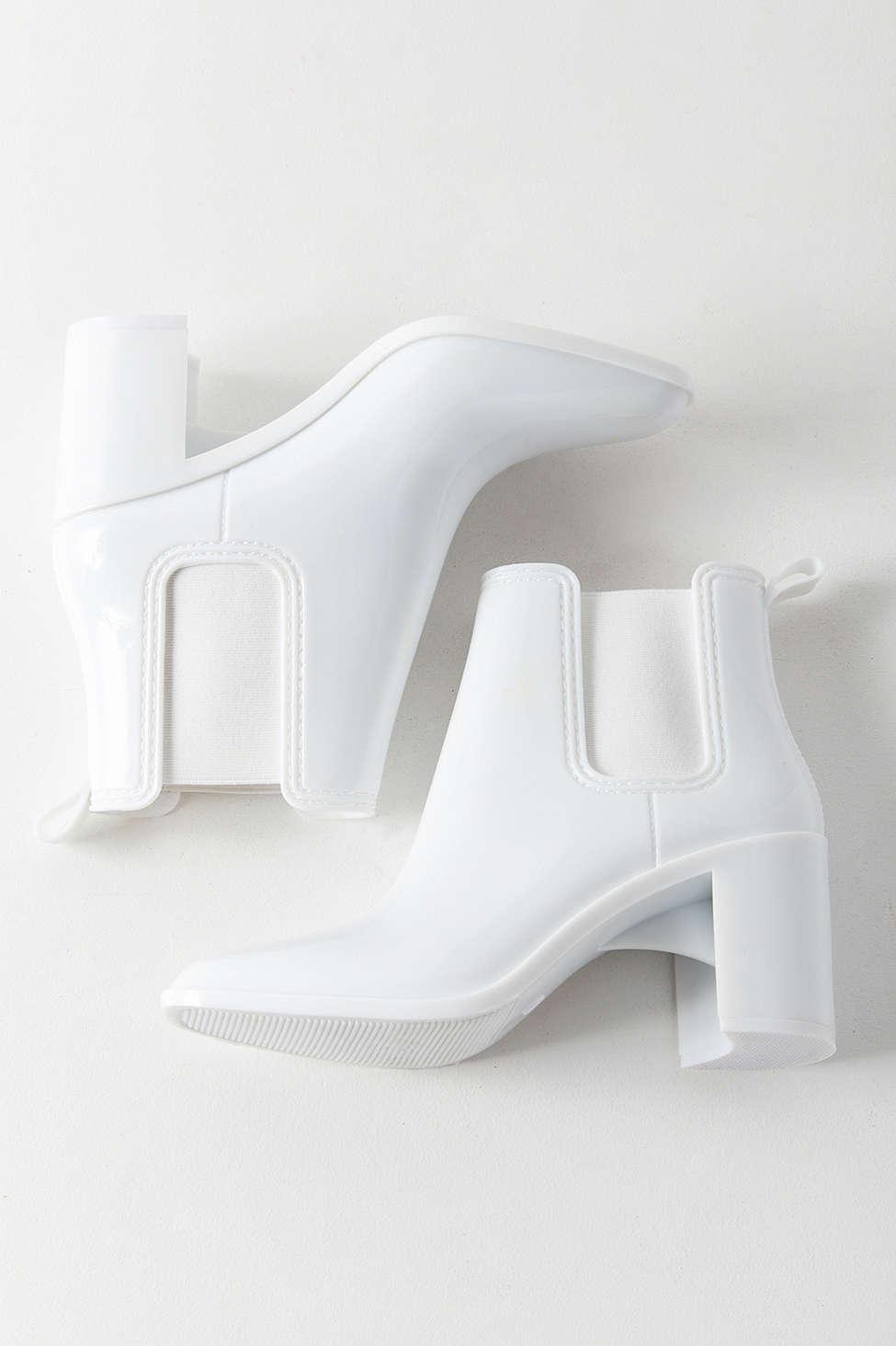 Rubber Hurricane Rain Boot in White 