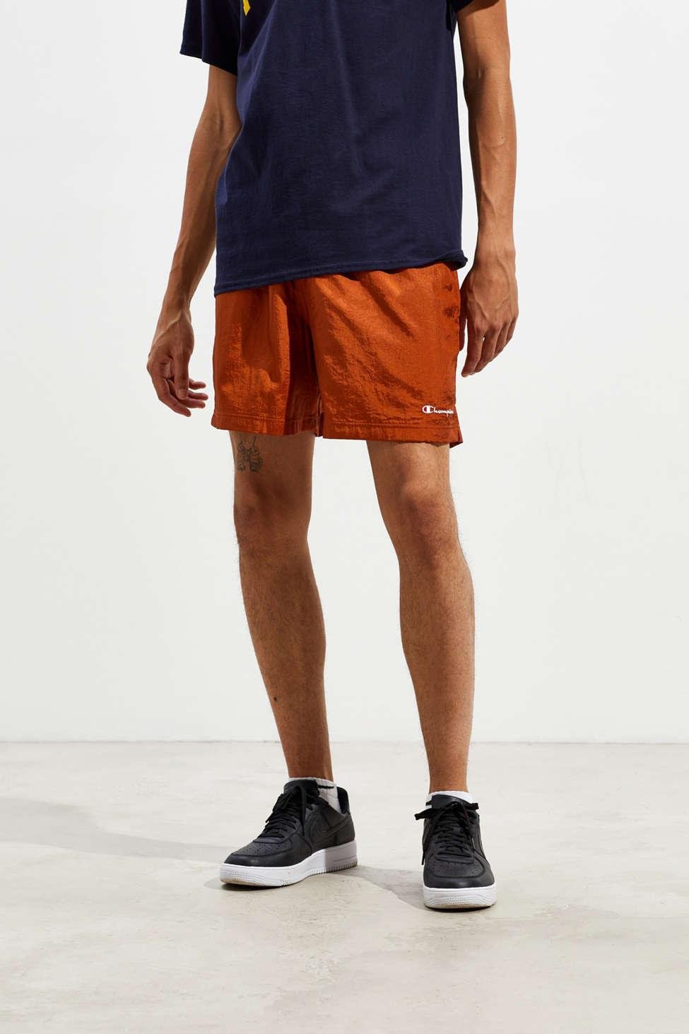 Champion Champion Uo Exclusive Nylon Brown Volley Short for Men | Lyst