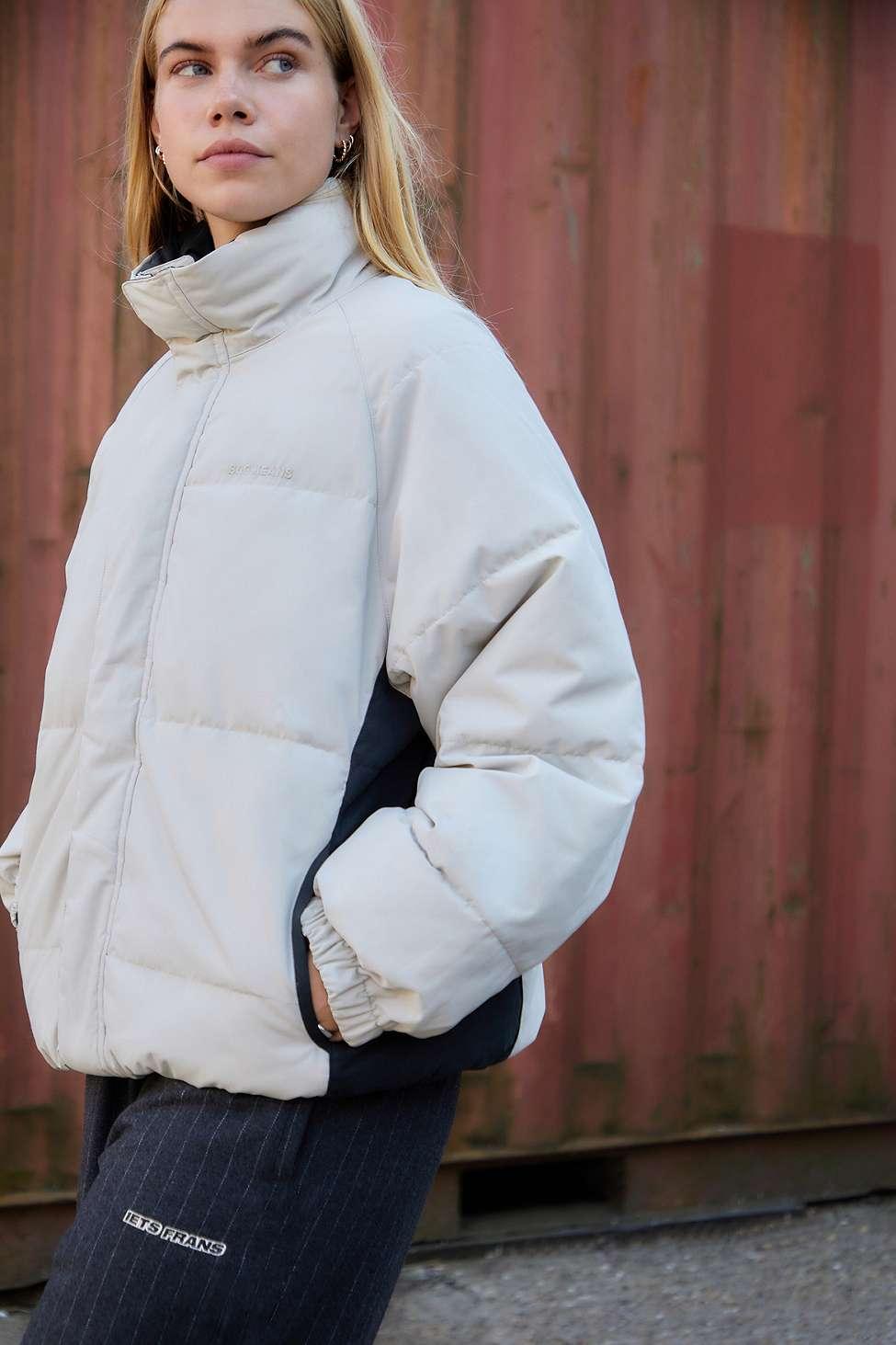 Bdg White Puffer Jacket Urban Outfitters BDG Nara Reversible