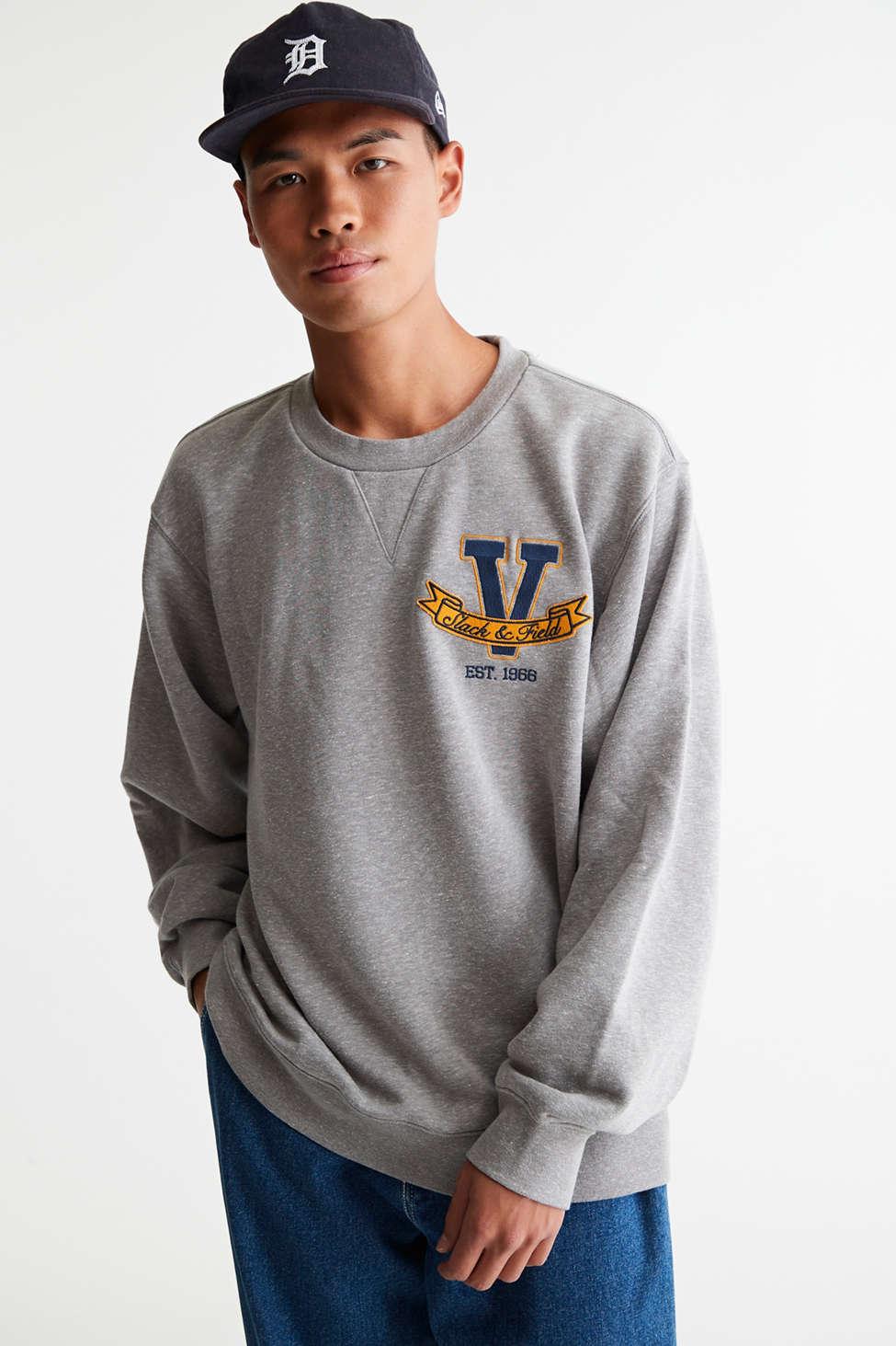 Vans Slack Time Crew Neck Sweatshirt in Gray for Men | Lyst