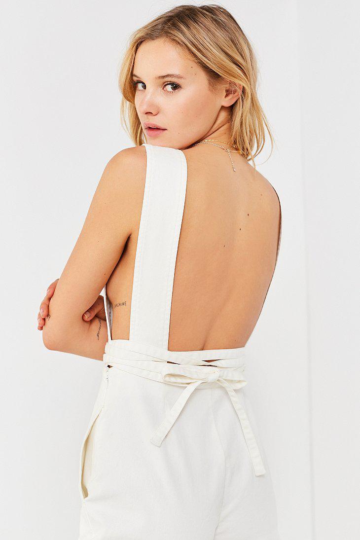 white jumpsuit urban outfitters