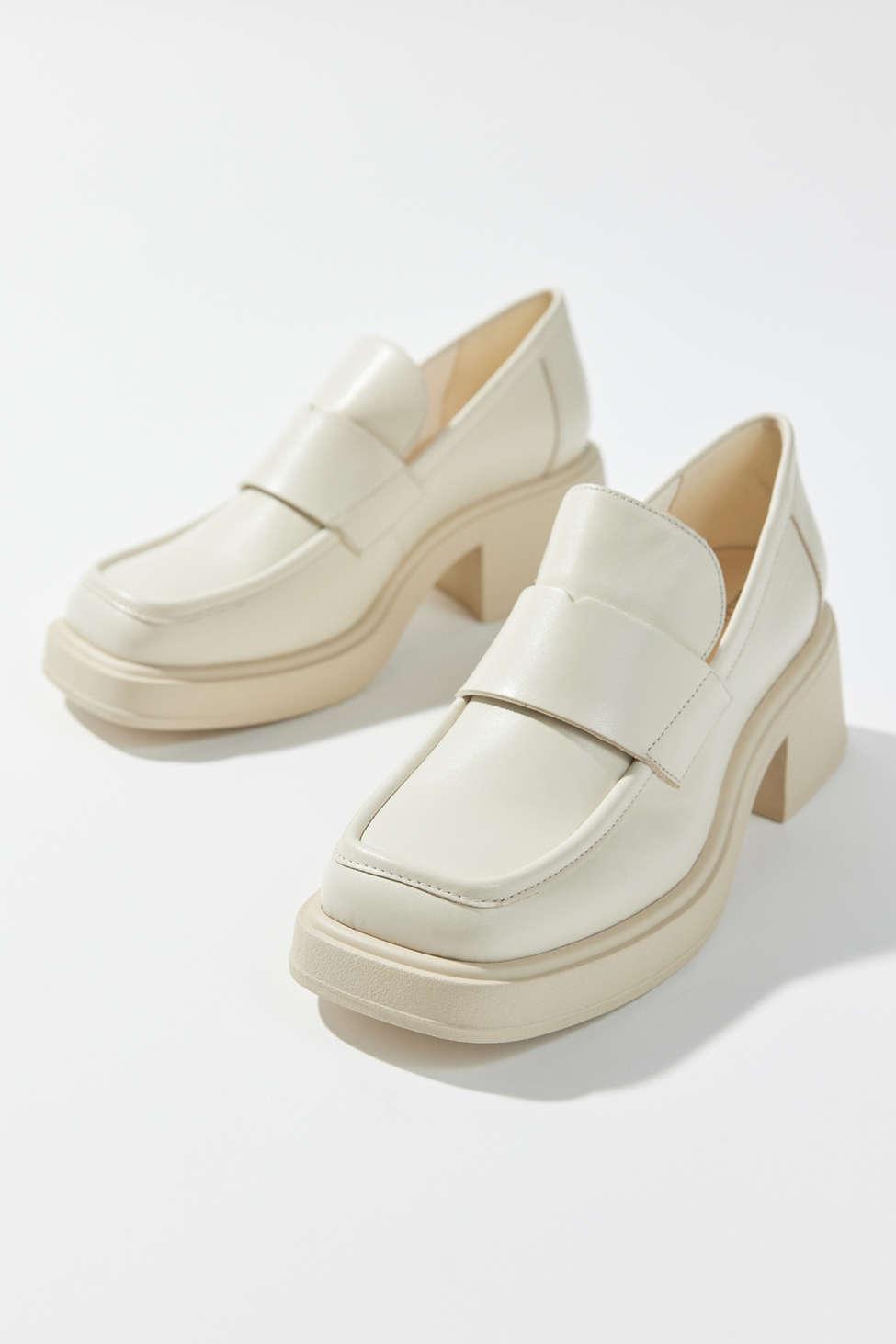 Vagabond Shoemakers Dorah Heeled Loafer in White | Lyst