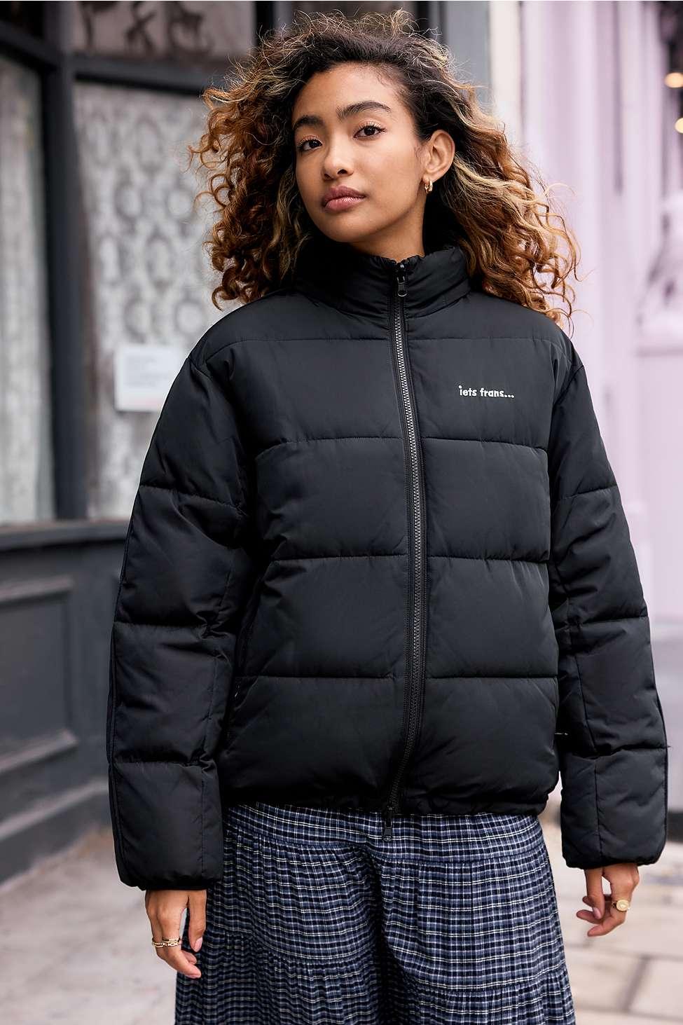 Vandy the pink BURGER PUFFER ダウンベスト ブラック iets frans Rudy Reversible Water Resistant Puffer Jacket in