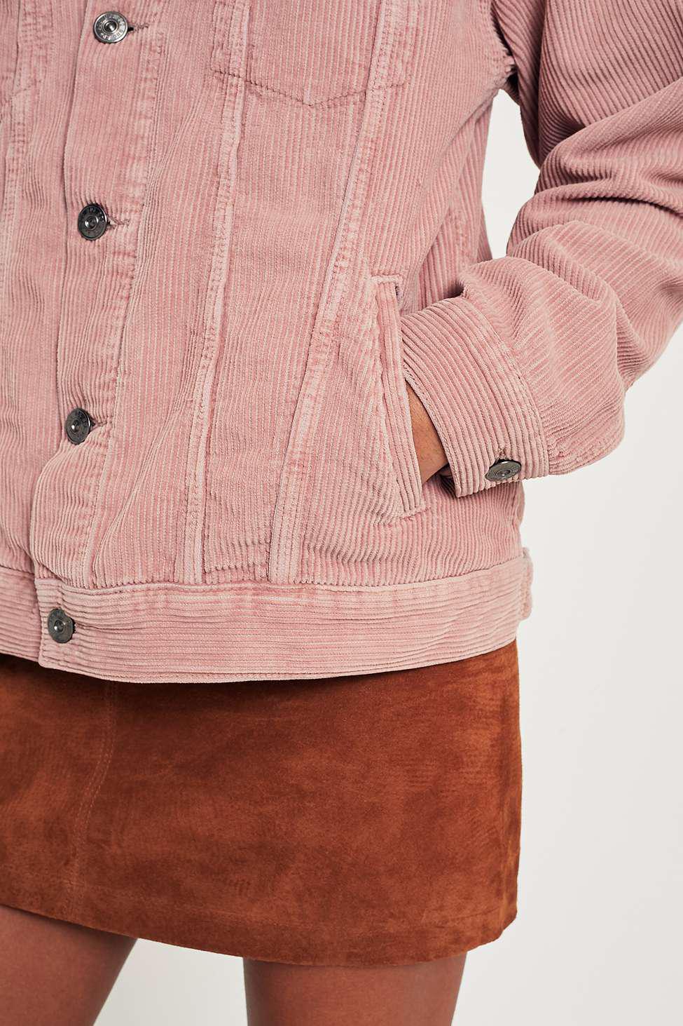 BDG Dusty Pink Corduroy Trucker Jacket Lyst