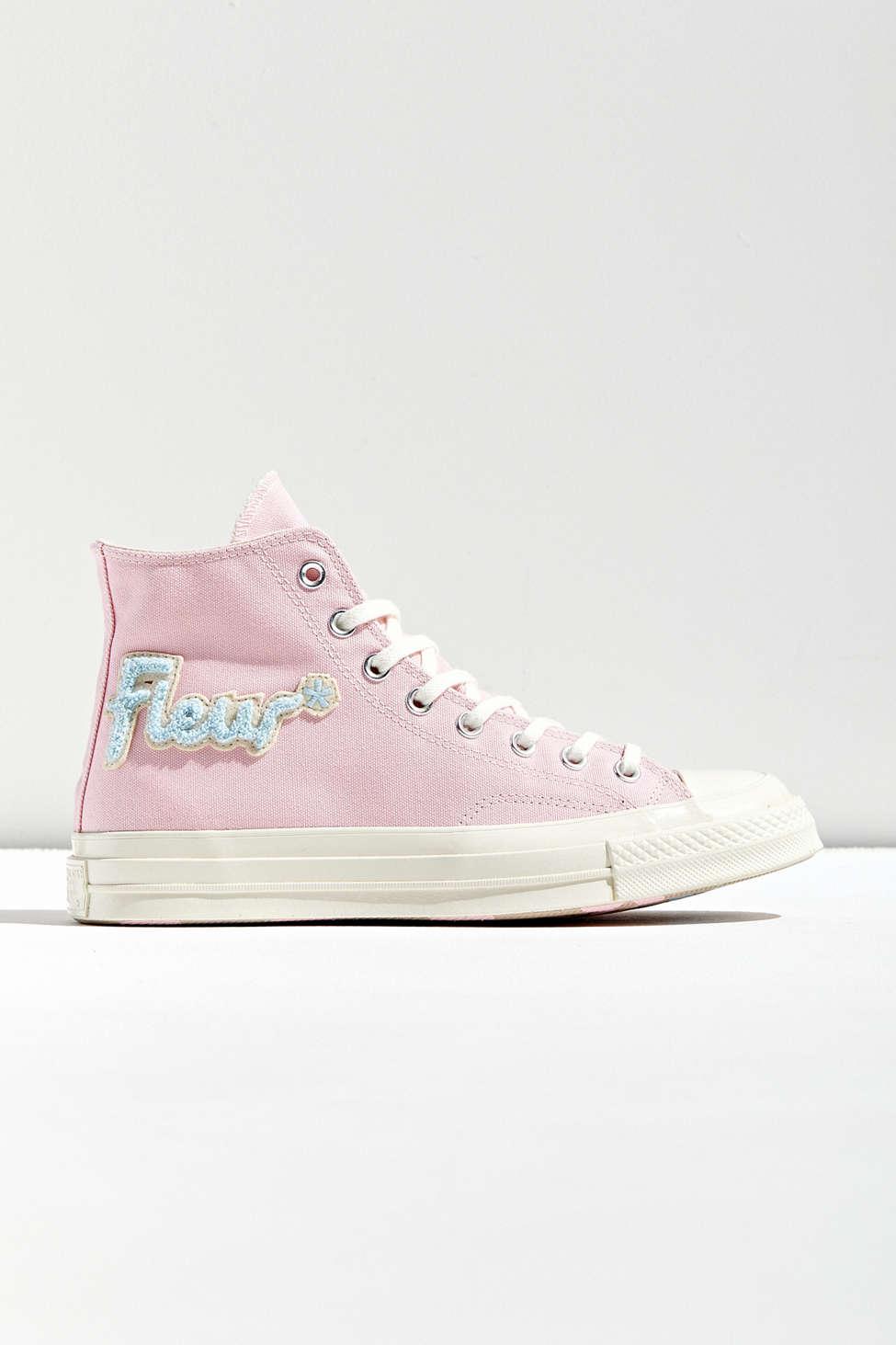 converse golf le fleur pink high tops