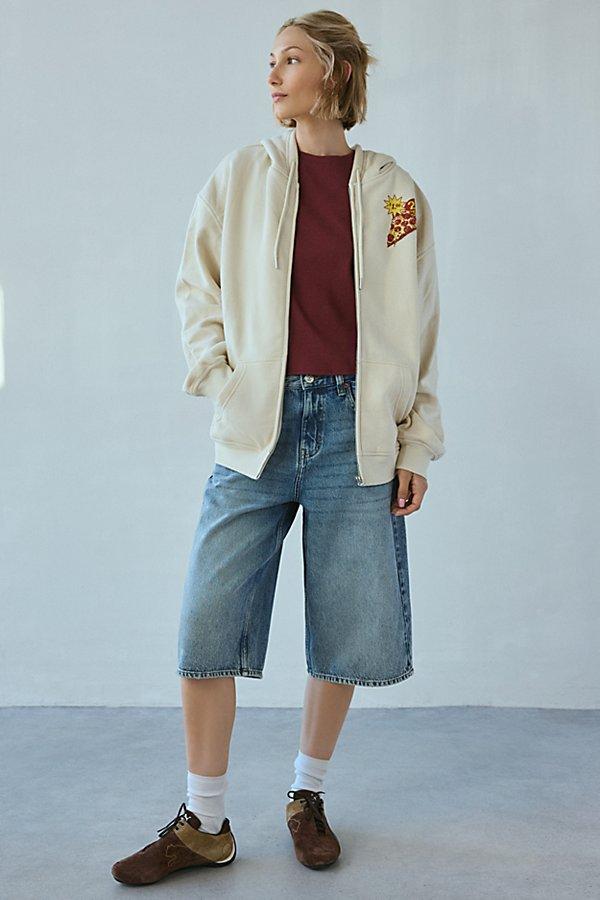 Kimchi Blue Junk Food Graphic Zip-Up Hoodie Sweatshirt in White Lyst