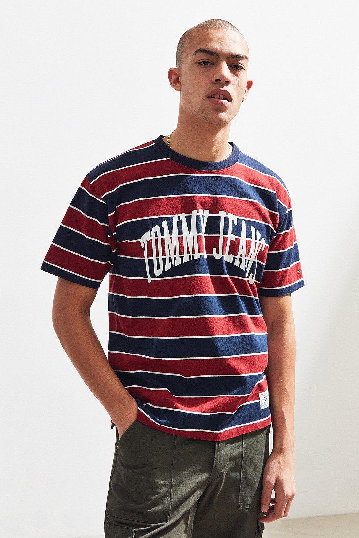 striped tommy jeans t shirt