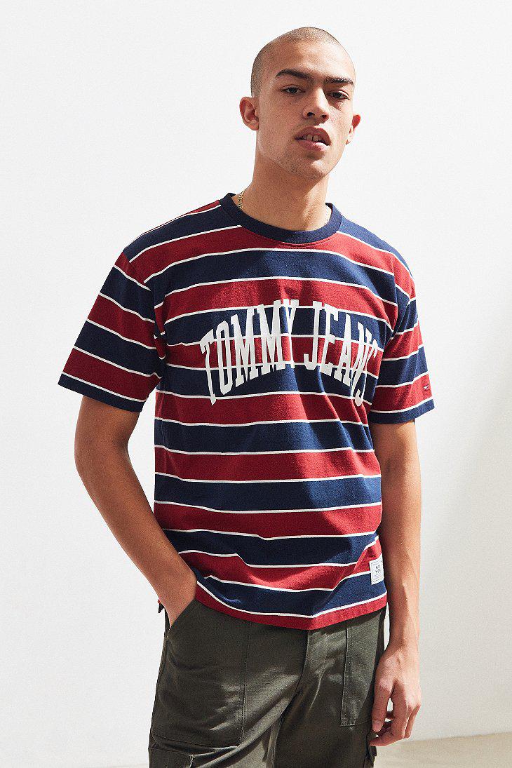 tommy jeans striped t shirt