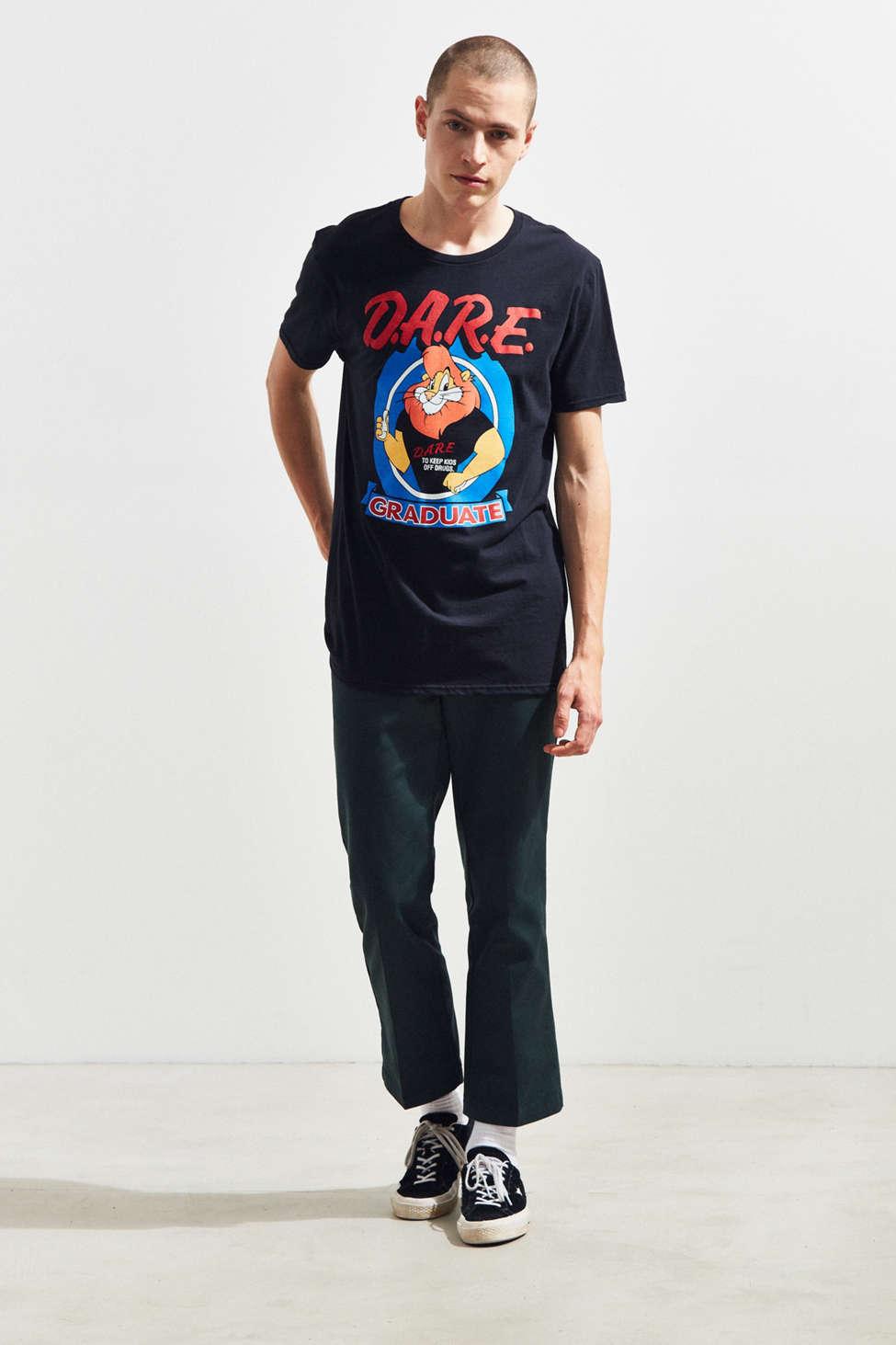 D.a.r.e. Lion Tee in Black for Men 