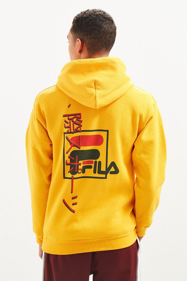 fila hoodie yellow