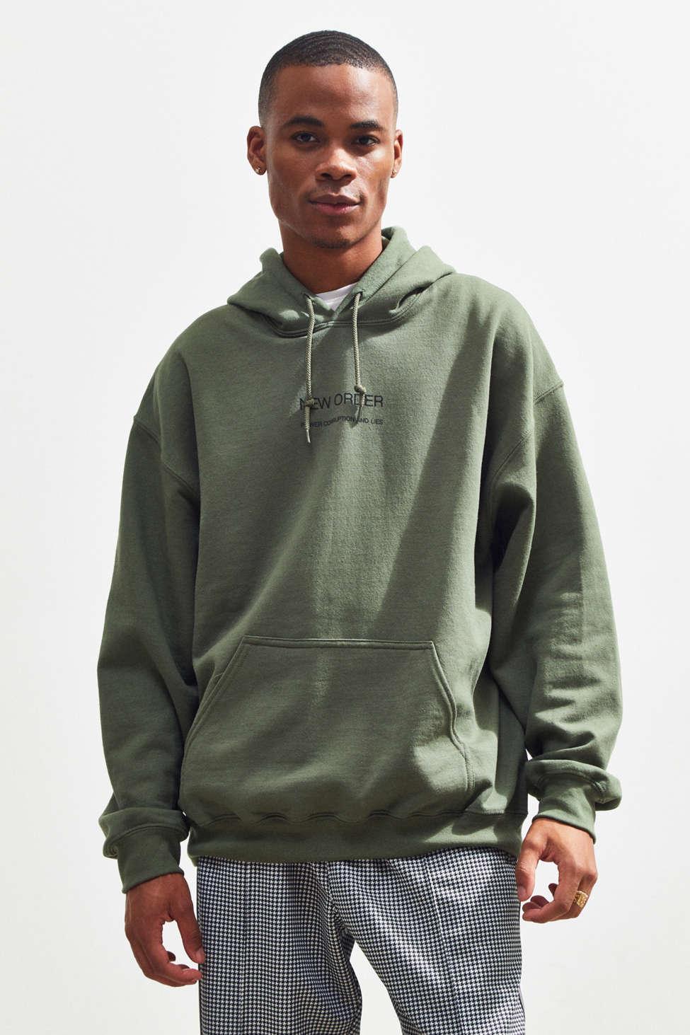 Urban Outfitters New Order Hoodie Sweatshirt in Green for Men | Lyst