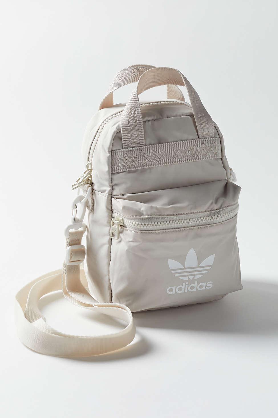 adidas Originals Micro Polyester Backpack in White | Lyst