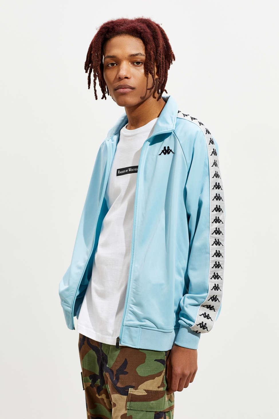 Kappa Synthetic Banda Anniston Track Jacket in Light Blue (Blue) for Men -  Lyst