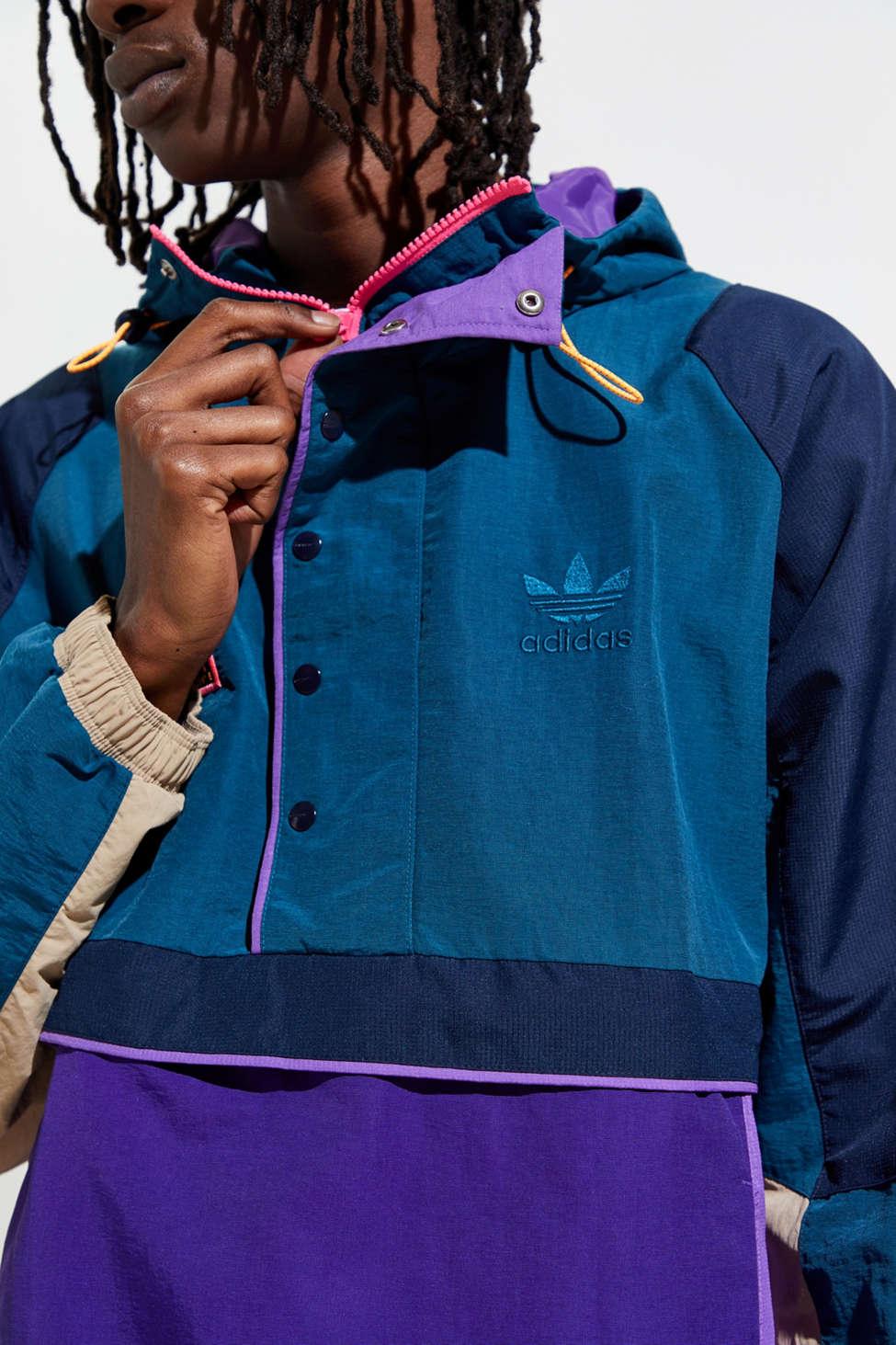 adidas Synthetic Adidas Adiplore Hooded Anorak Jacket in Blue for Men - Lyst