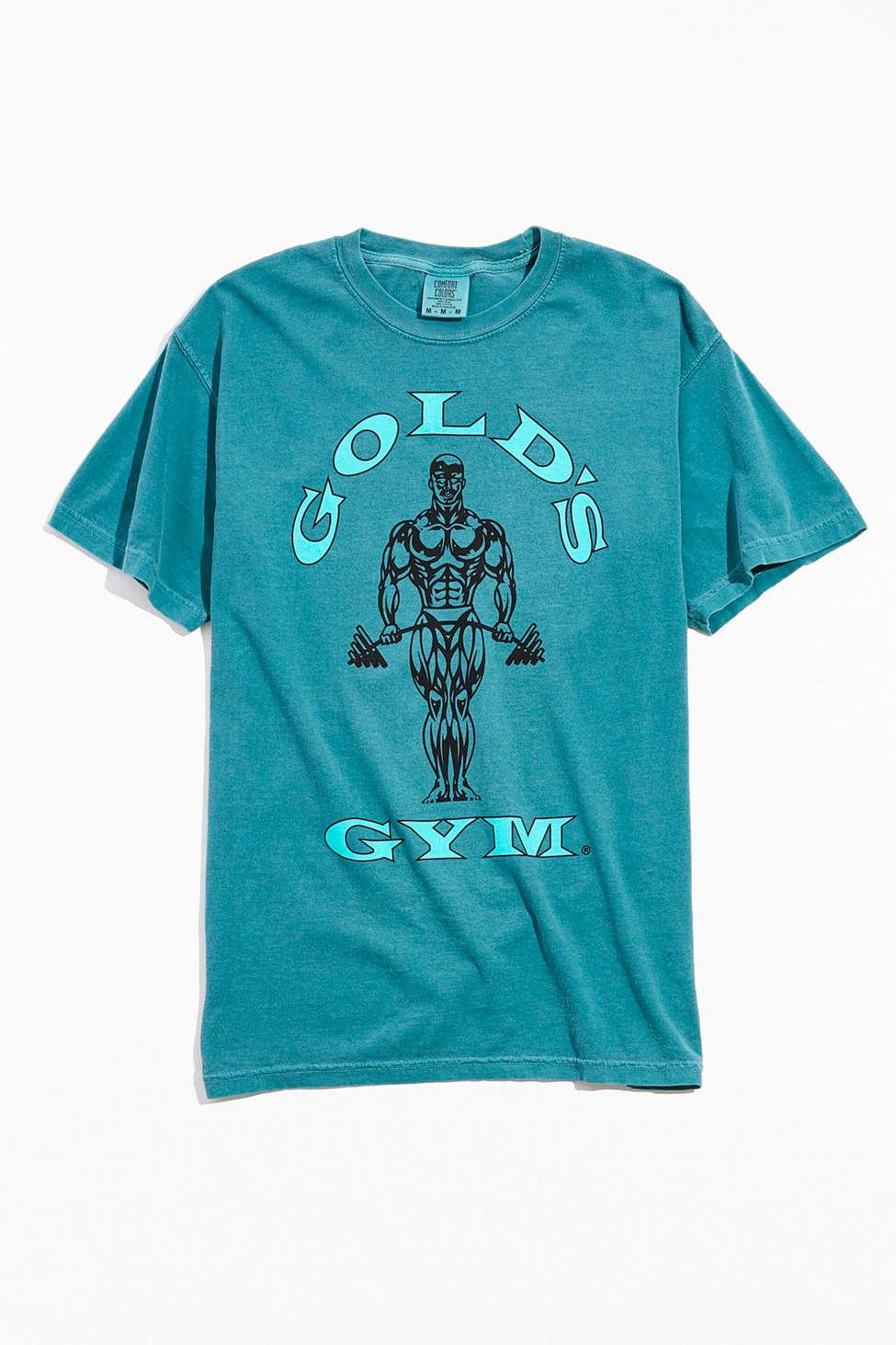 Urban Outfitters Gold's Gym Pigment Dye Tee in Green for Men | Lyst