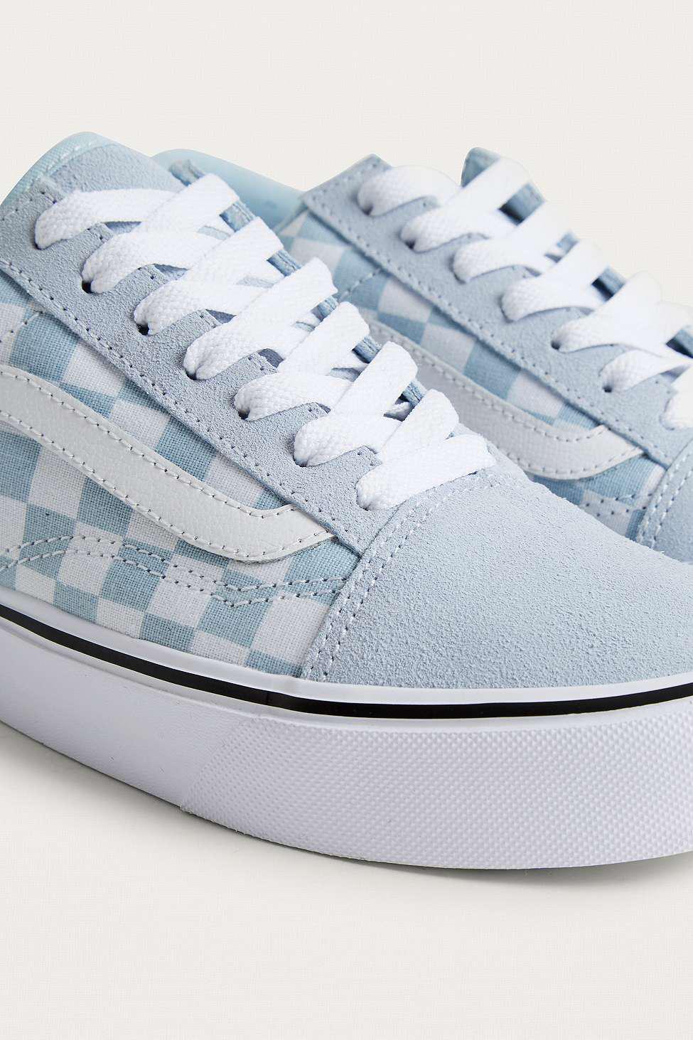 vans blue checkerboard old skool