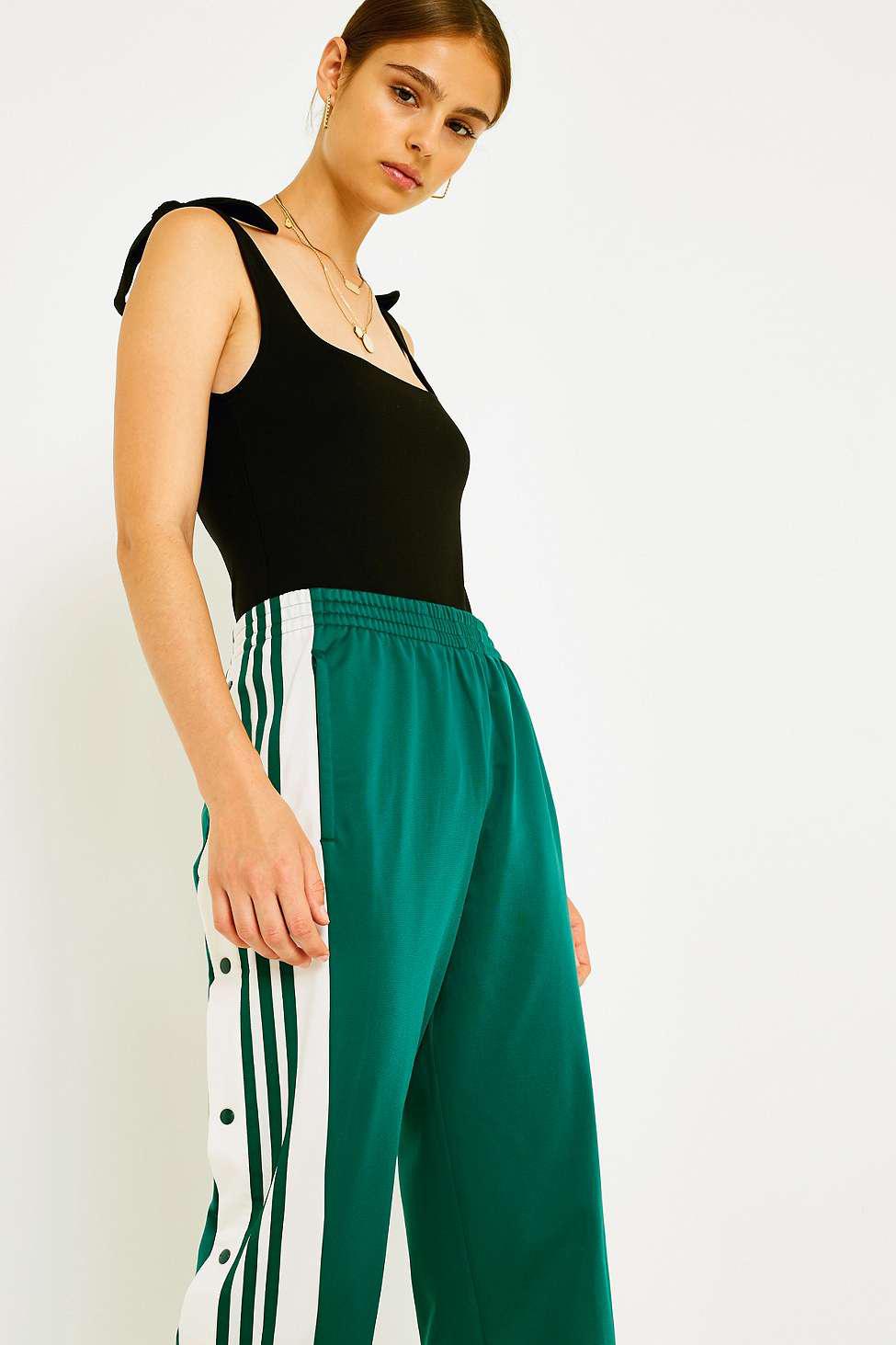 3-stripe Green Popper Track Pants 