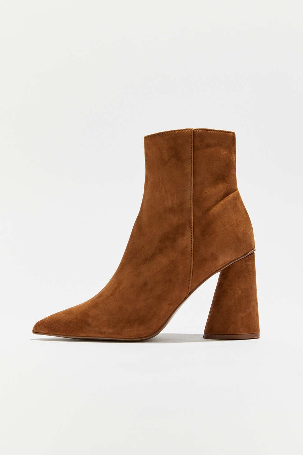 Steve Madden Valor Brown Suede Ankle Boot | Lyst