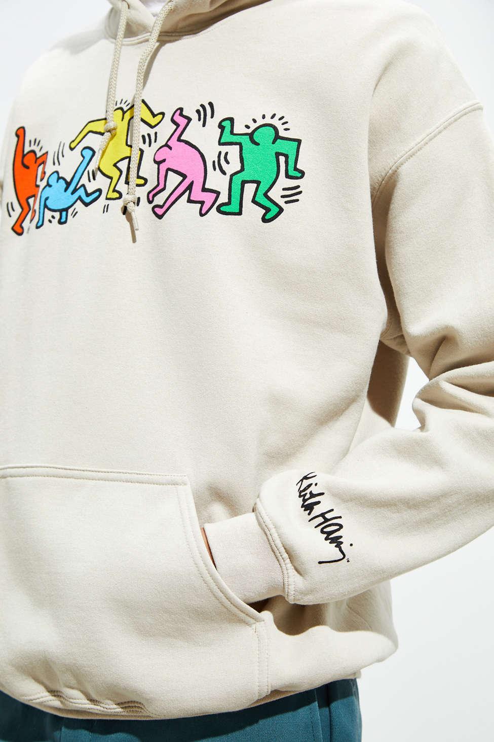 Urban Outfitters Keith Haring Hoodie Sweatshirt in Natural for Men | Lyst