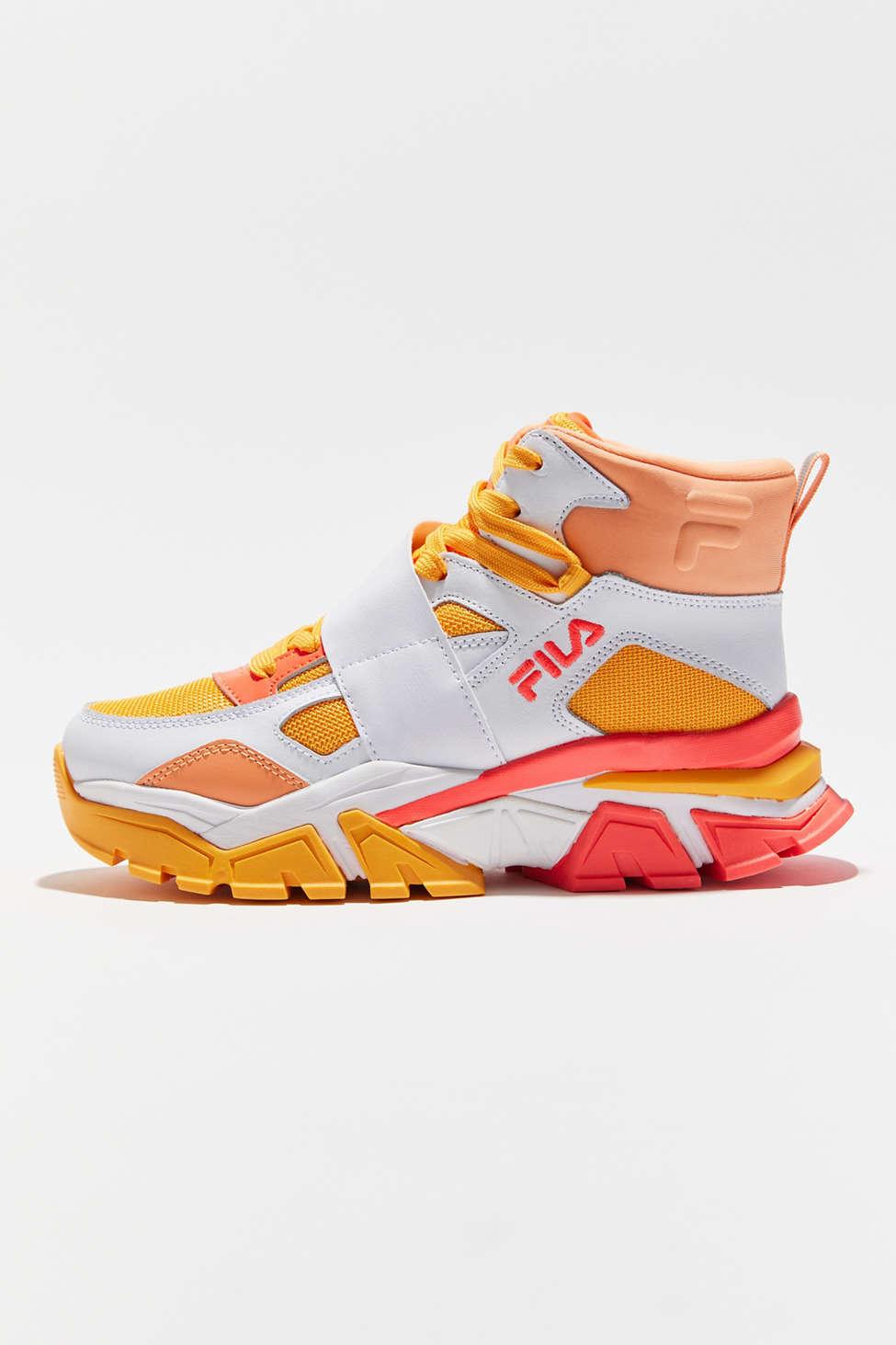 Fila Vittori High-top Sneaker in Orange | Lyst