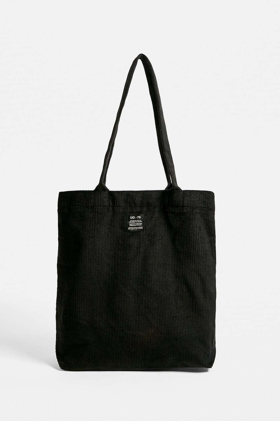 Urban Outfitters Uo Cord Tote Bag in Black | Lyst UK