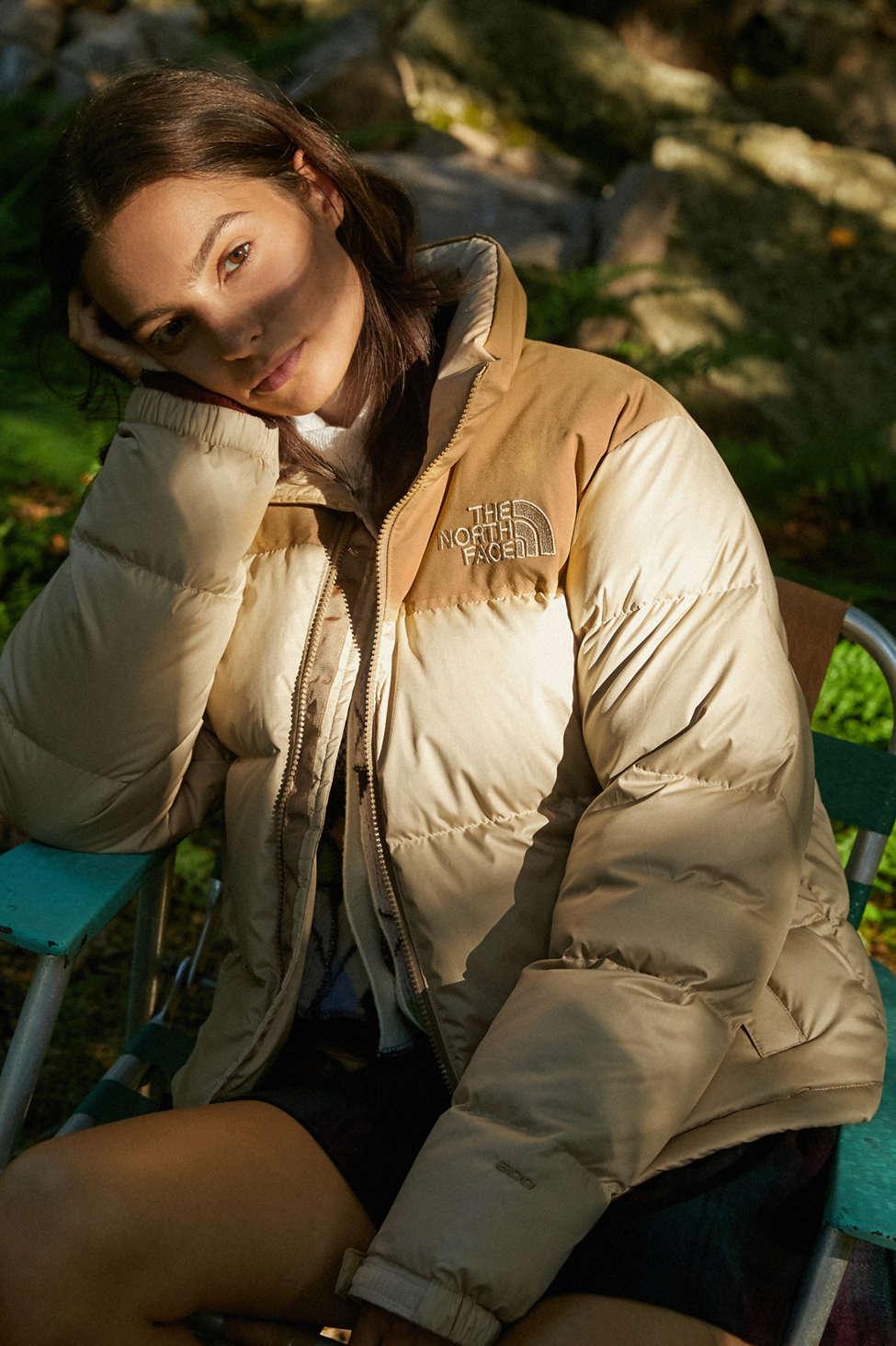 The North Face Eco Nuptse Puffer Jacket In Khaki Natural Lyst