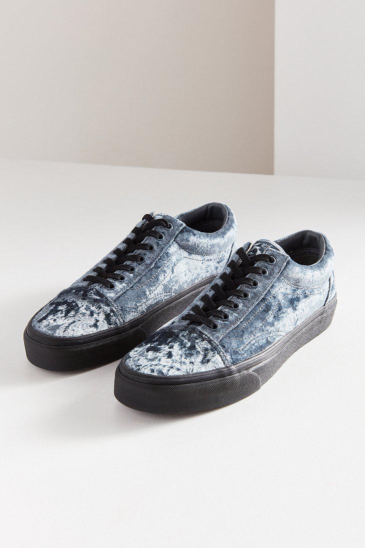 grey velvet vans