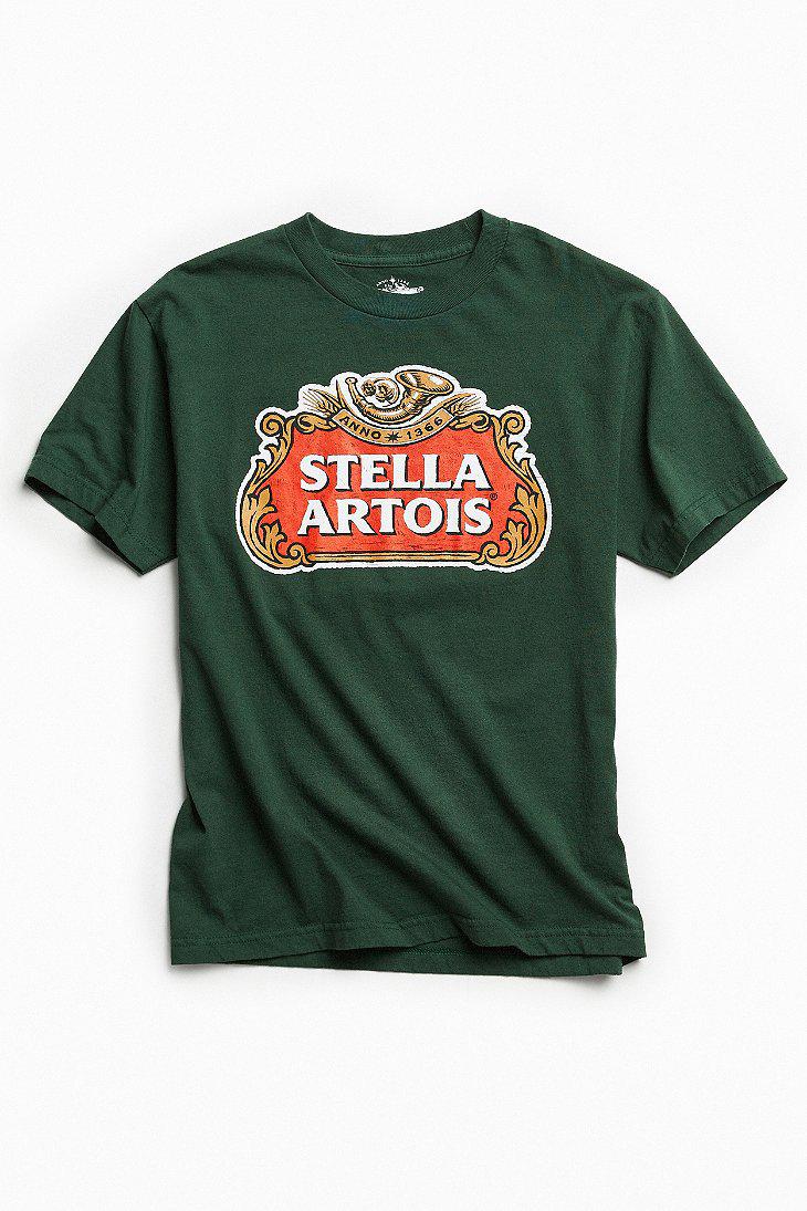 Urban Outfitters Stella Artois Tee in Green for Men Lyst