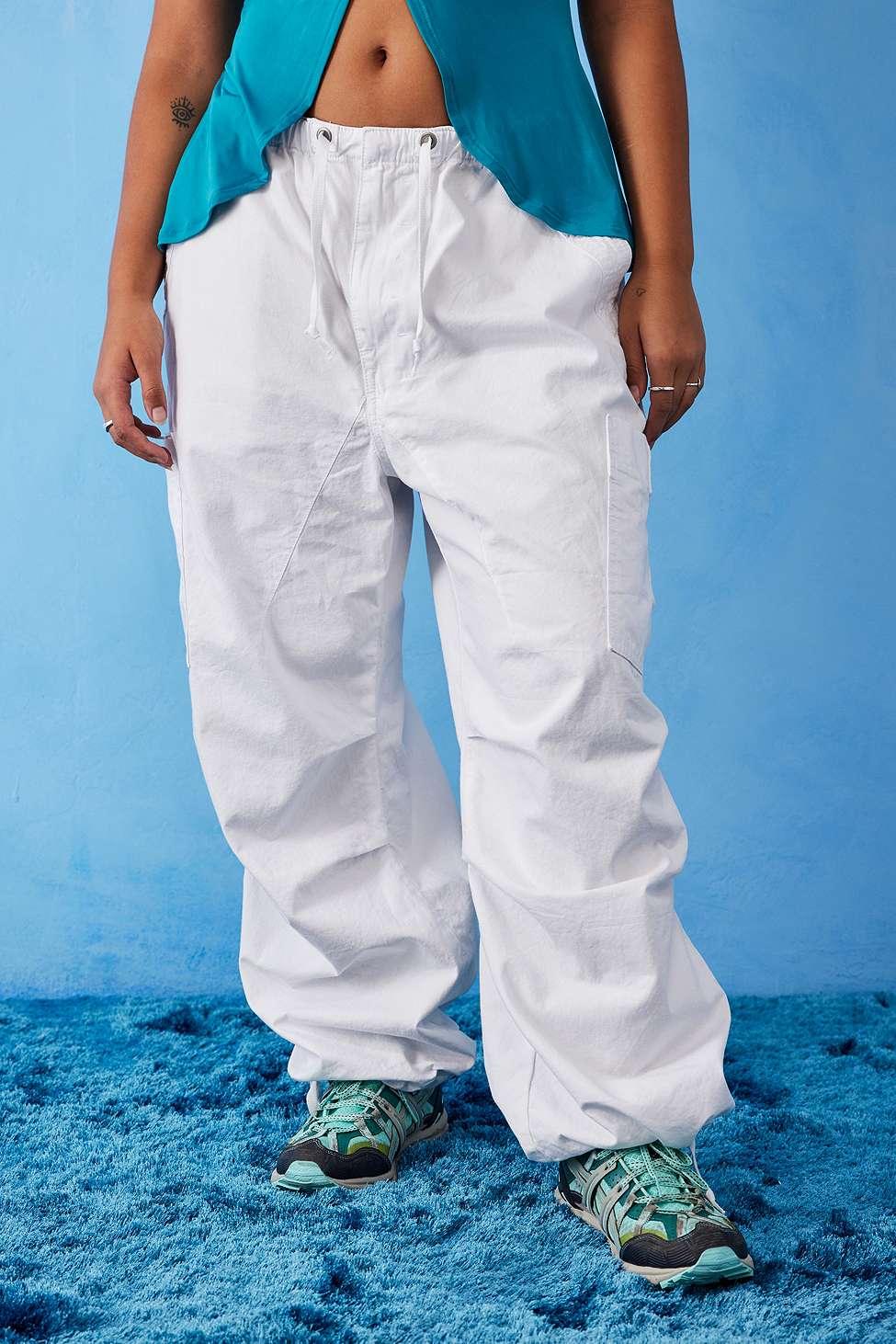 Jaded London Cotton White Baggy Cargo Pants in Blue Lyst UK