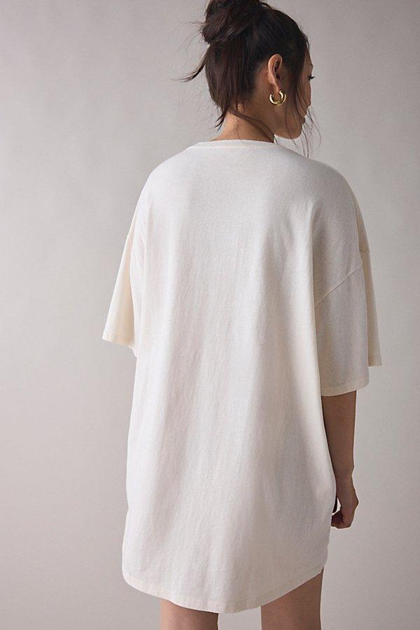 kimchi blue cat graphic t shirt dress Cat Graphic Oversized T-Shirt Dress in White Cotton, Women's S/M at Urban Outfitters