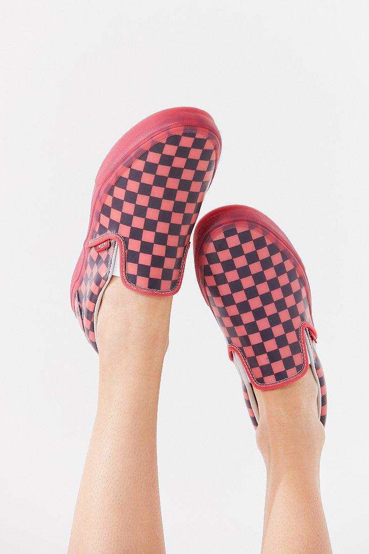 vans rubber slip ons