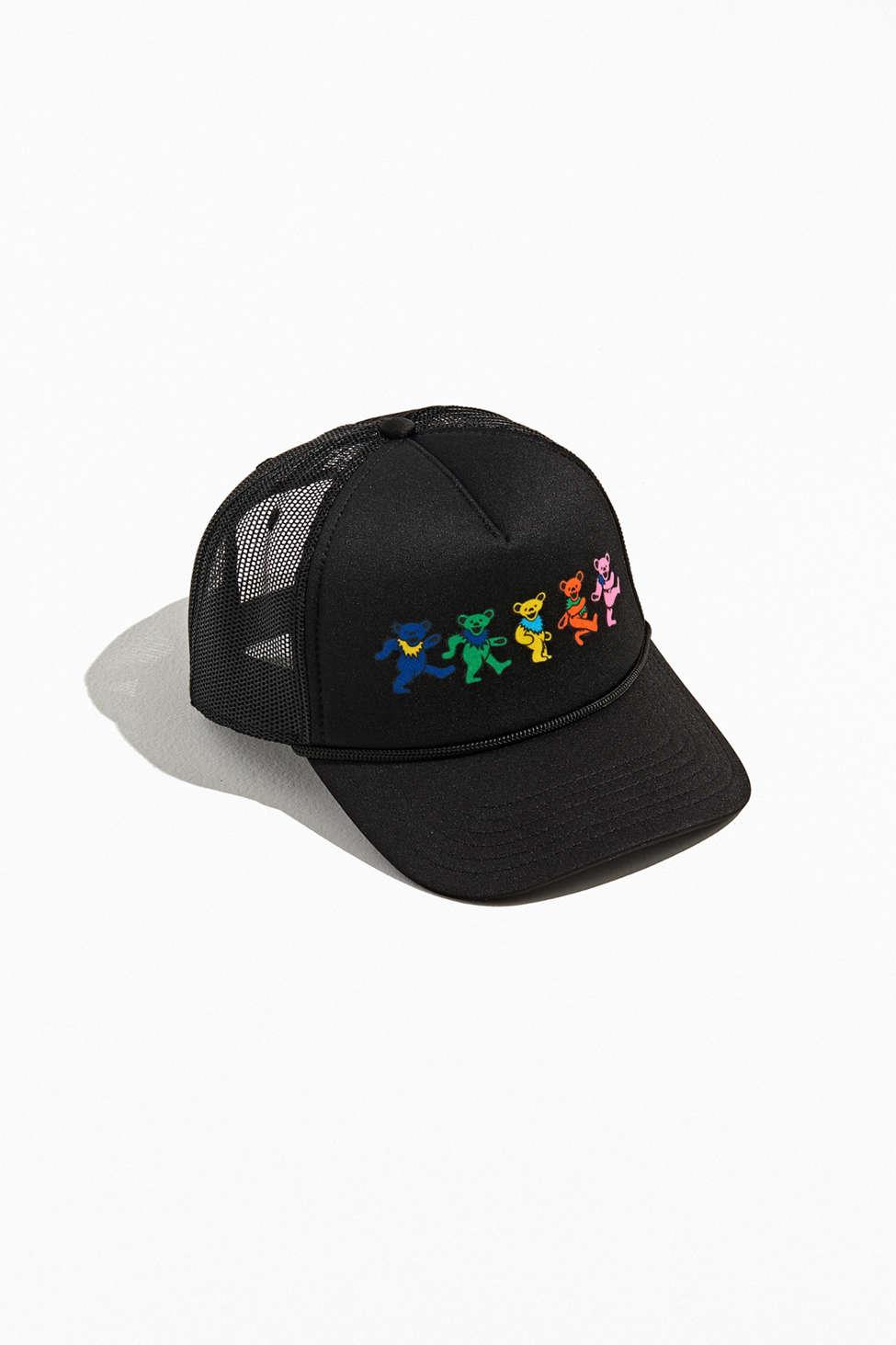 Urban Outfitters Grateful Dead Dancing Bear Trucker Hat in Black for Men |  Lyst