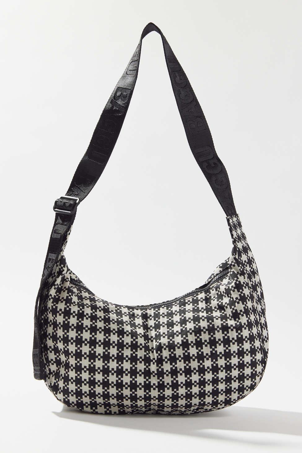 BAGGU Medium Nylon Crescent Bag in Black Lyst