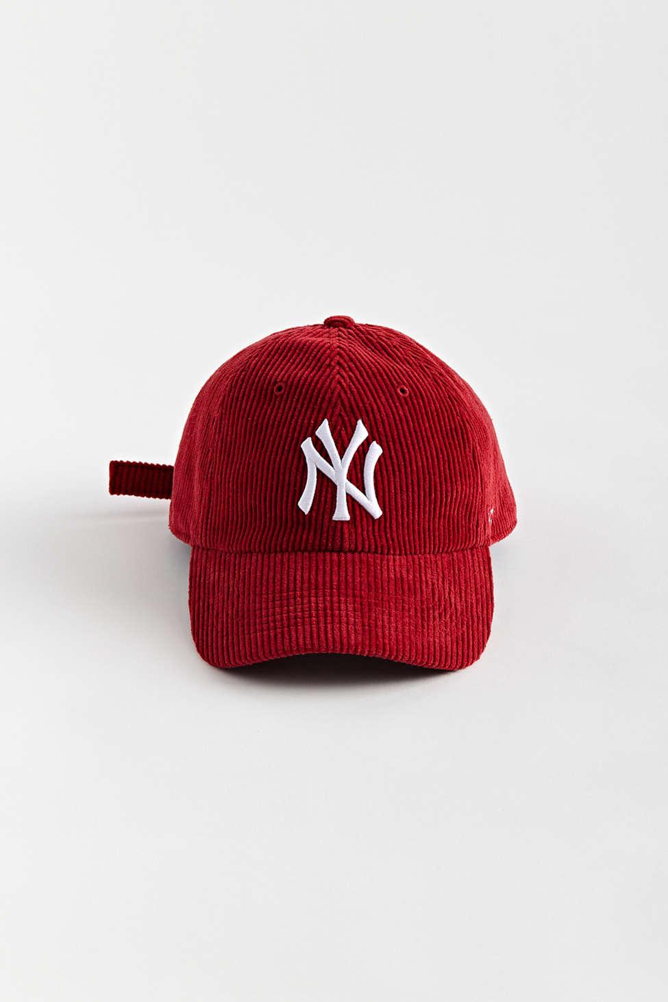 Anyone know where online I can buy the red new era hat Fred Durst has All  the ones I see have the MLB logo in red not red and blue Im size