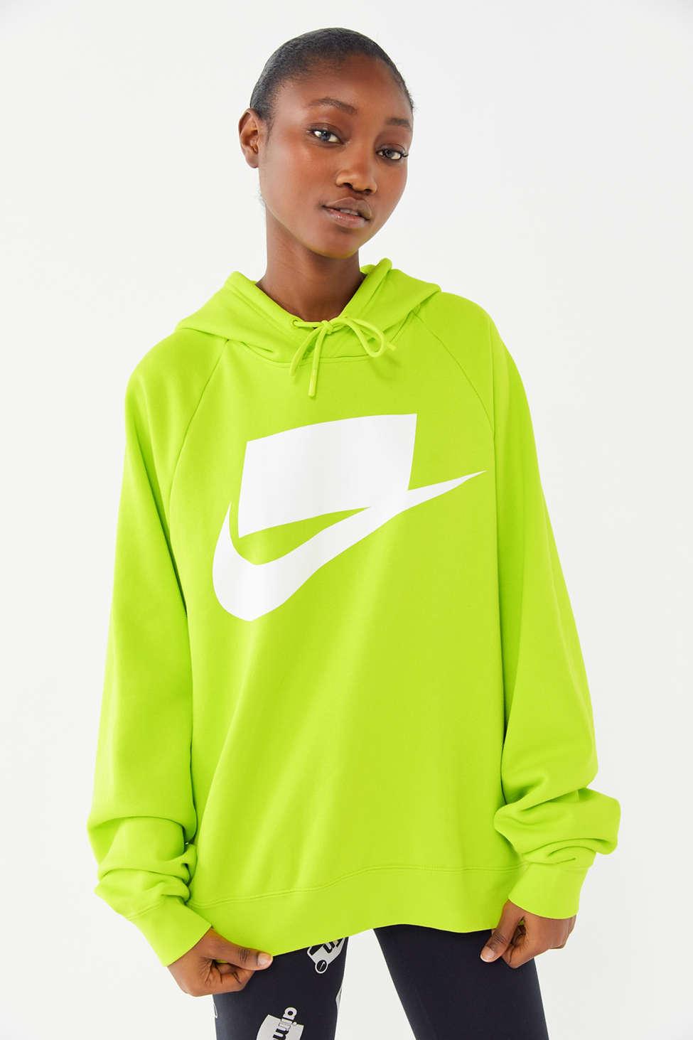 Nike Sportswear Neon Hoodie Sweatshirt Green |