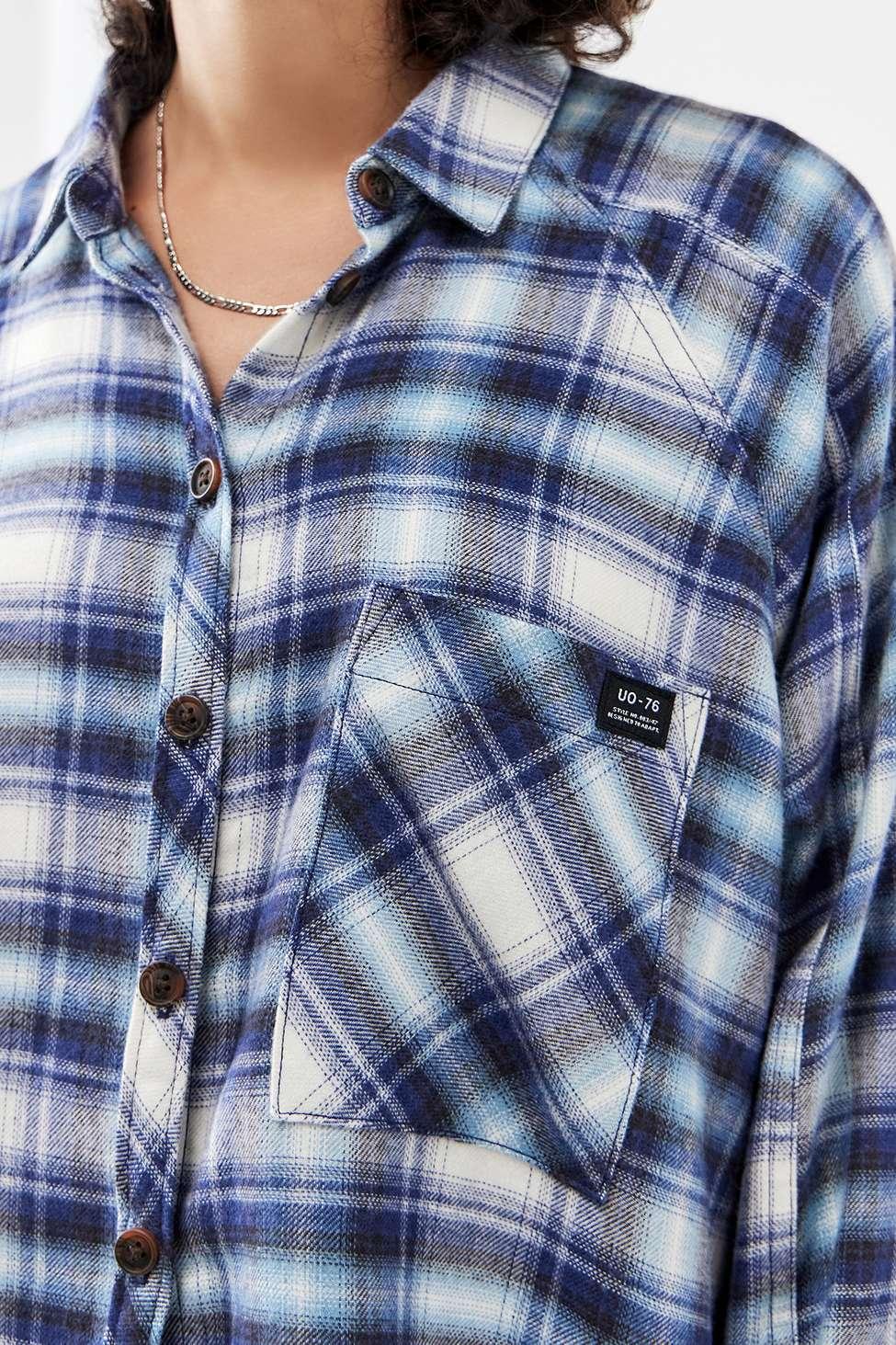 Spliced Flannel Bdg Urban Outfitters Brendon Plaid Flannel Shirt