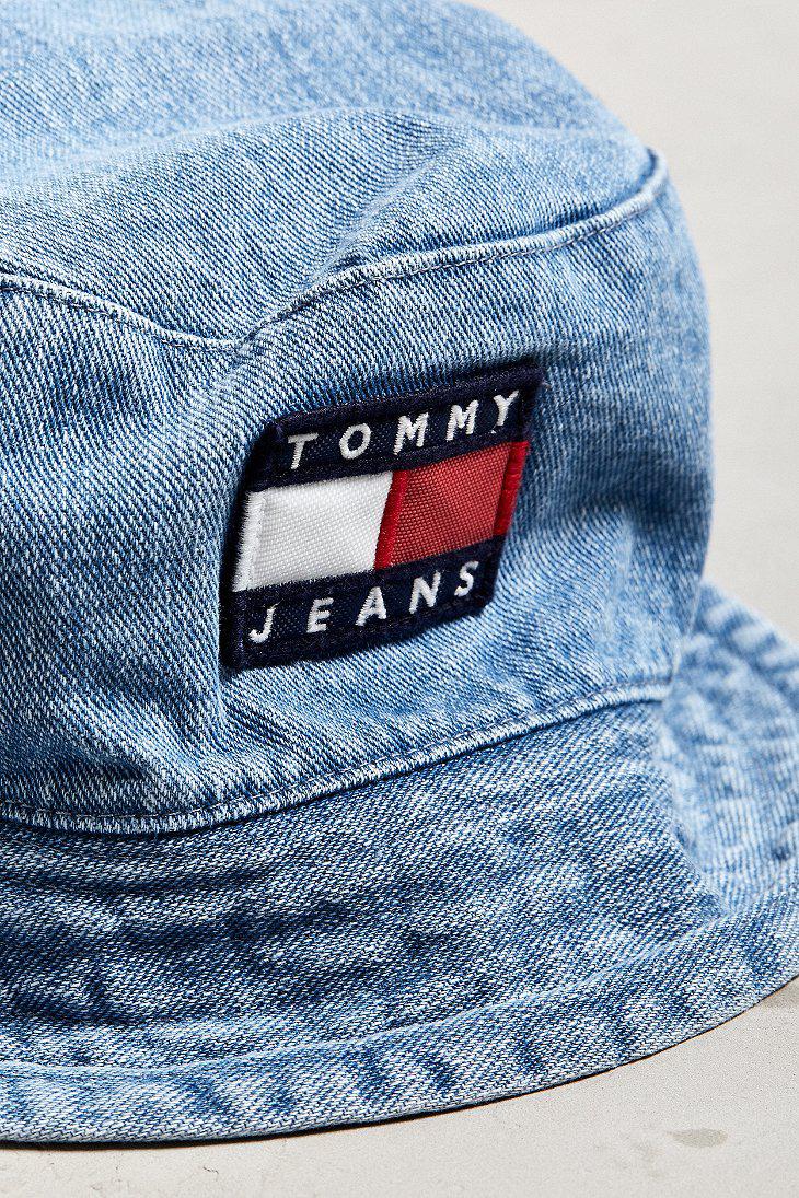 Tommy Hilfiger Tommy Jeans '90s Sailing Denim Bucket Hat in Navy (Blue) for  Men - Lyst