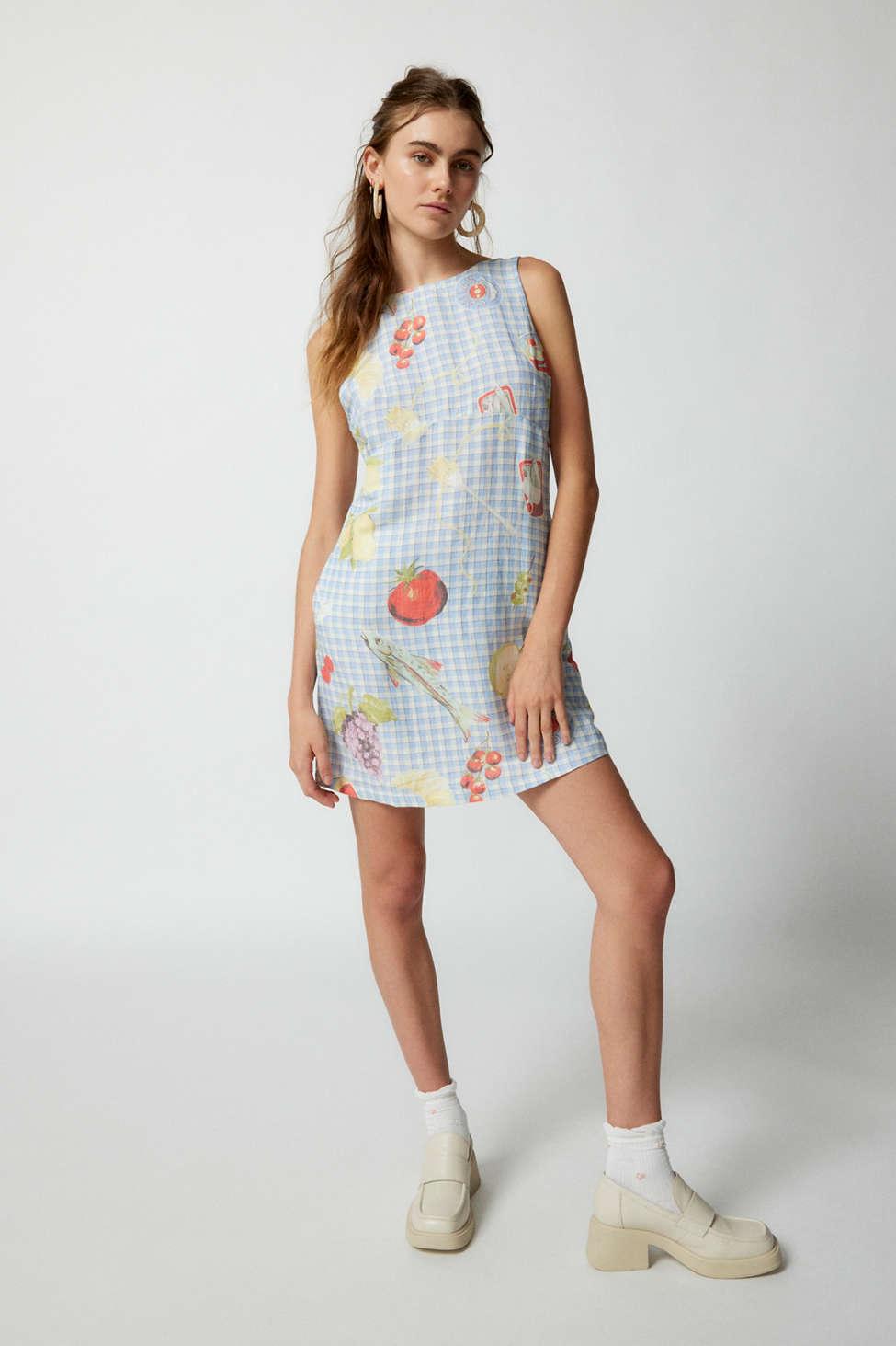 linen pinafore dress uk Women Blue Midi Linen Pinafore Dress 3844 main image 0