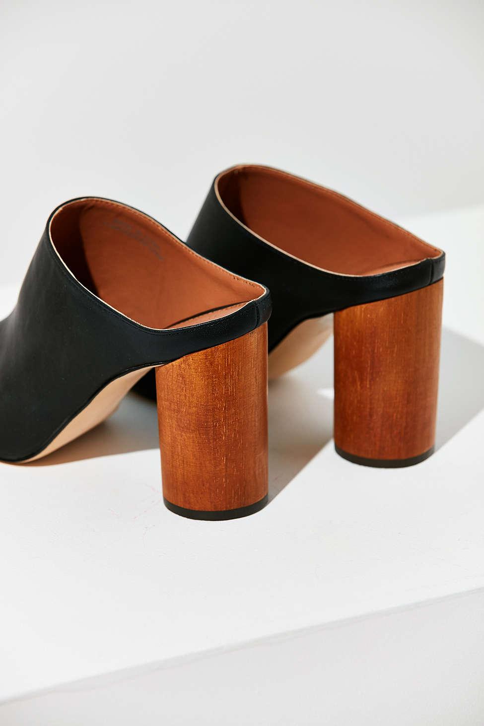Urban Outfitters Wood Heel Mule in 