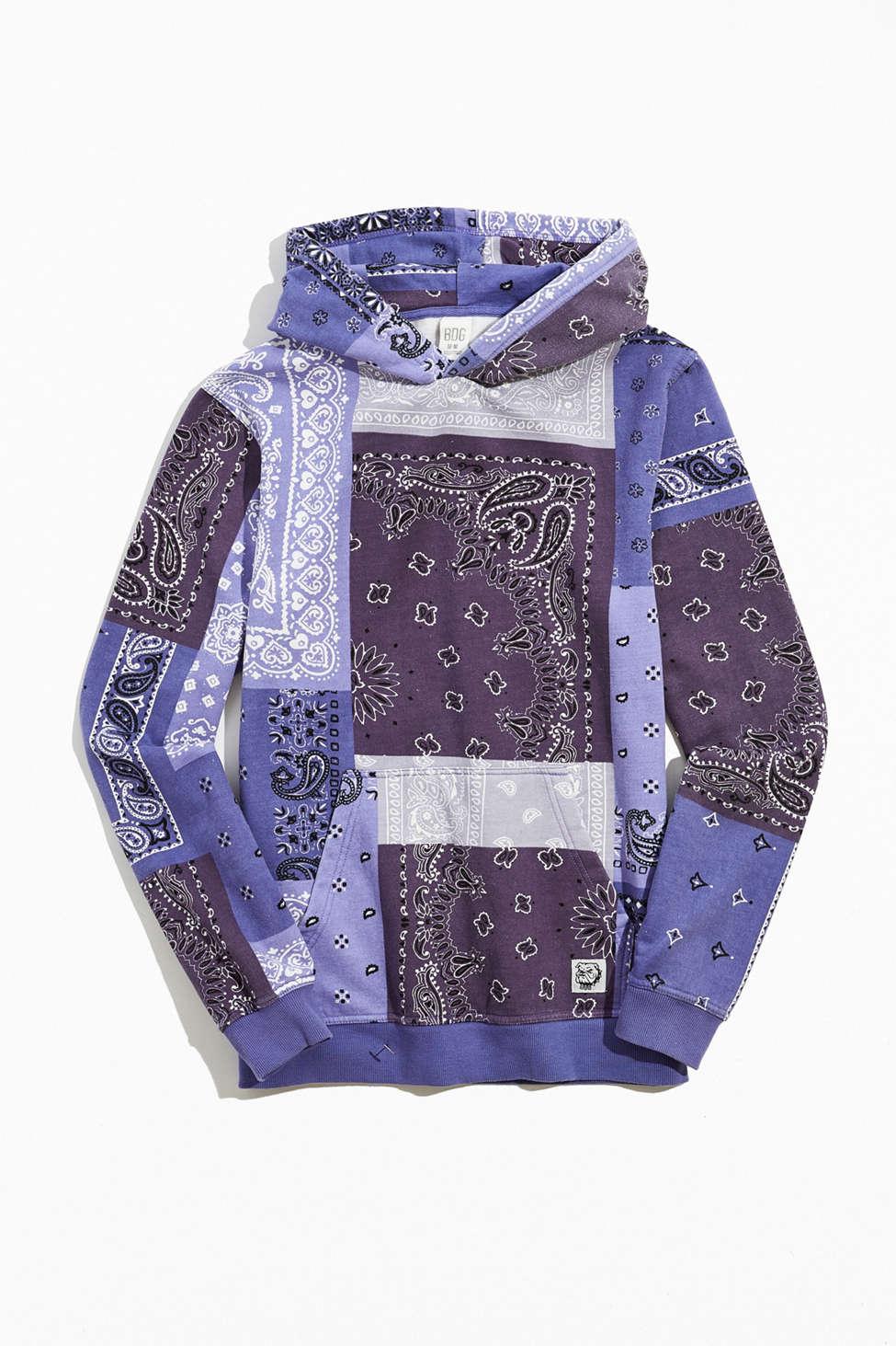 Washed for Purple Bandana Lyst Sweatshirt Hoodie BDG Men | in