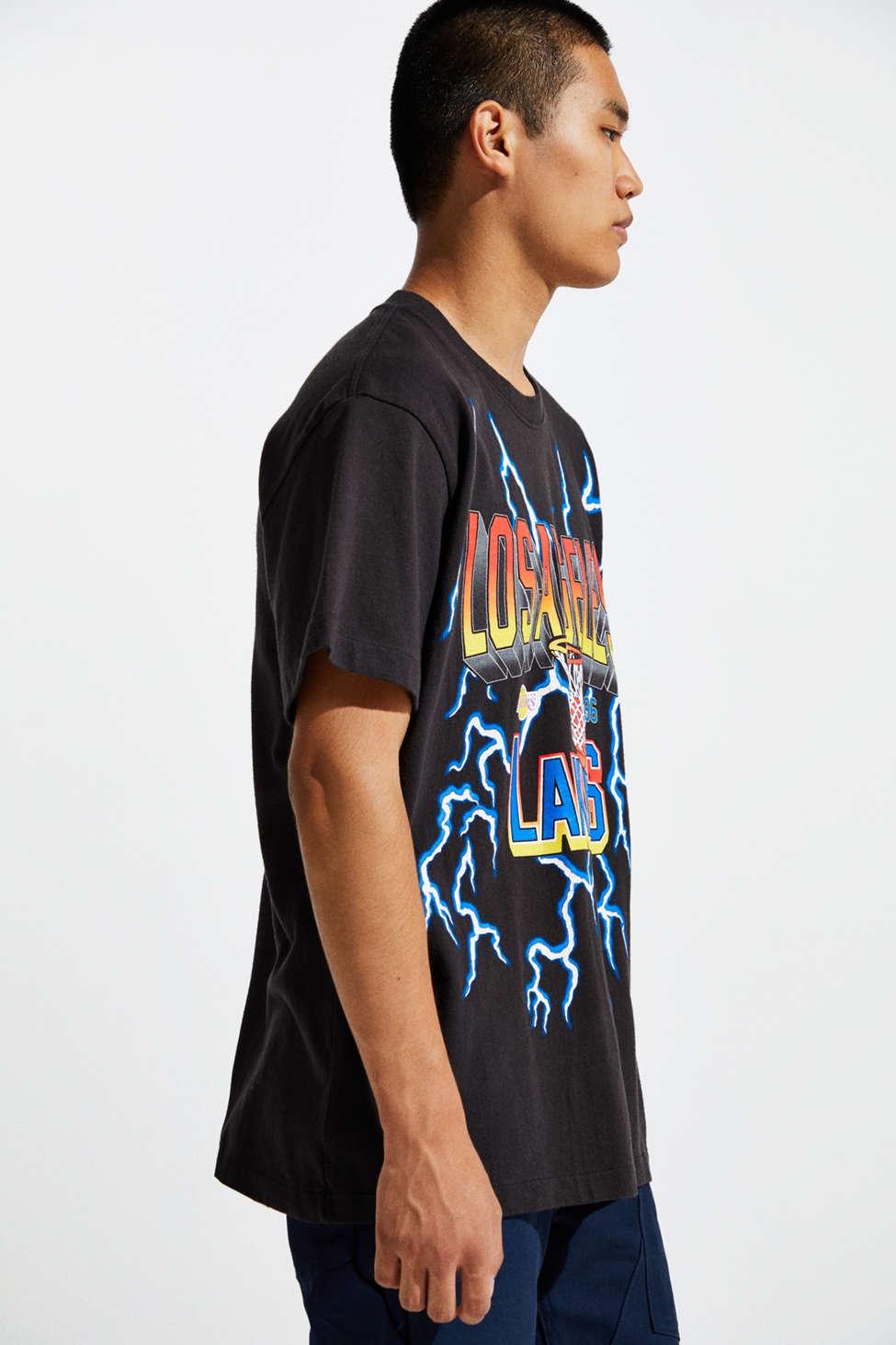 Mitchell & Ness Los Angeles Lakers Lightning Tee in Blue for Men | Lyst