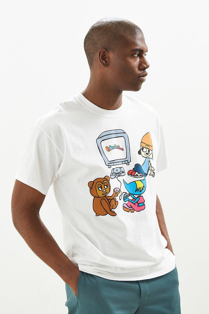 Urban Outfitters Cotton Parappa The Rapper Video Game Tee in White for Men  - Lyst