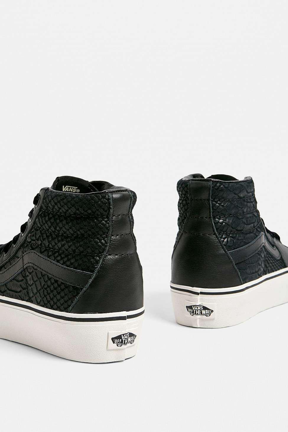vans platform snakeskin